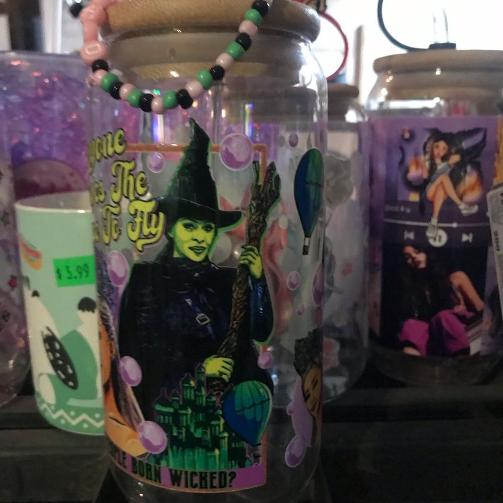 Wicked Witch Party Jar - Green and Black